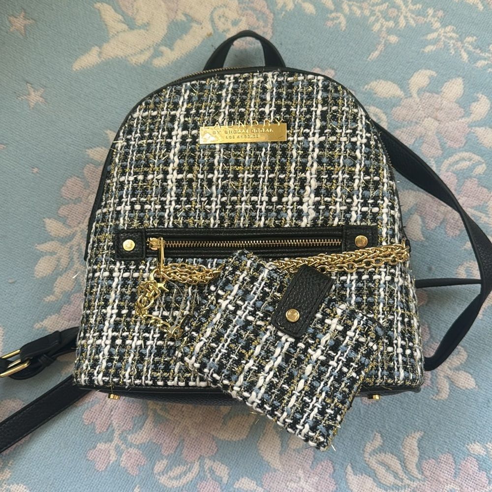 2-pc NWT Laundry Shelli Segal Tweed Backpack